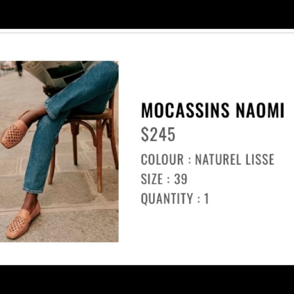 Nwt sezane Naomi woven loafer